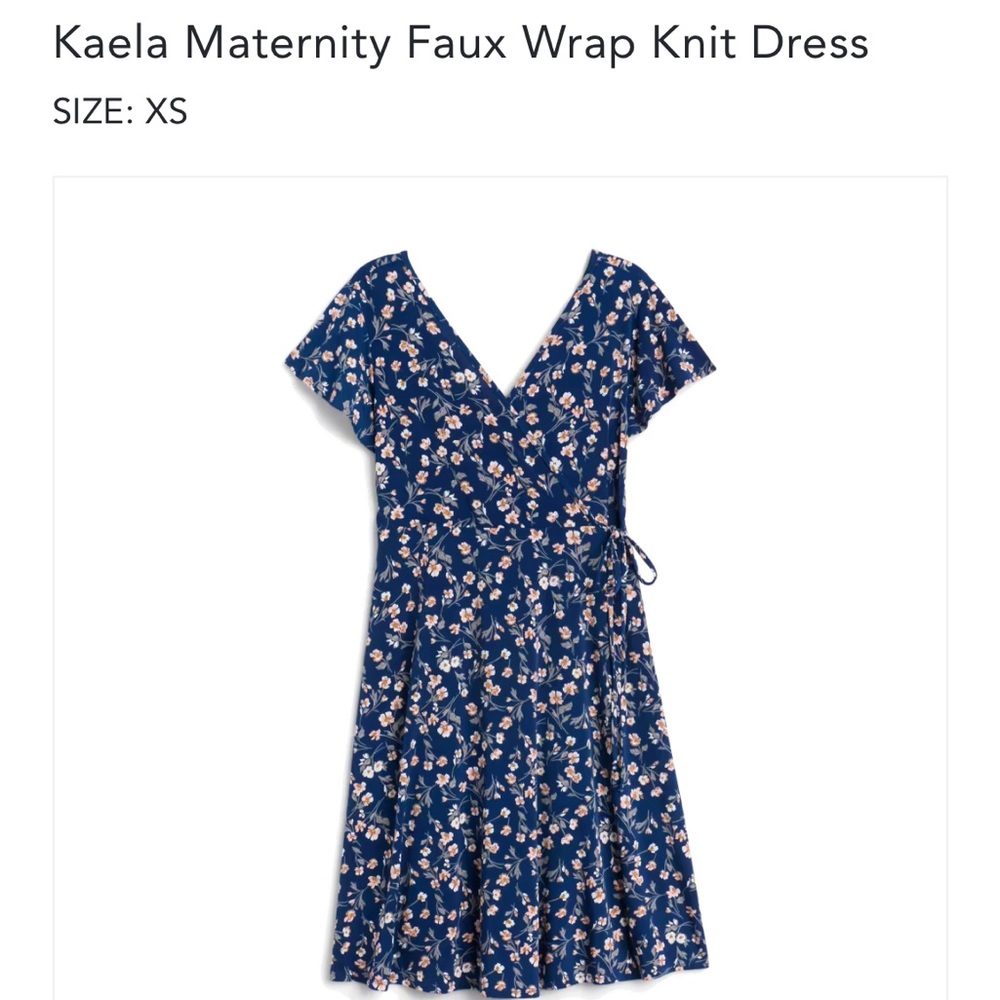 Faux Wrap Knit Dress
